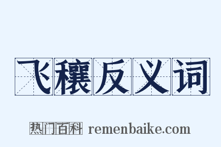 飞穰反义词是什么意思的图片